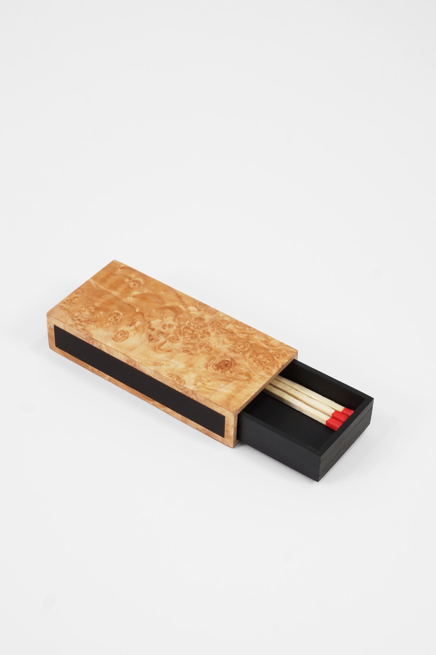 maple burl matchbox