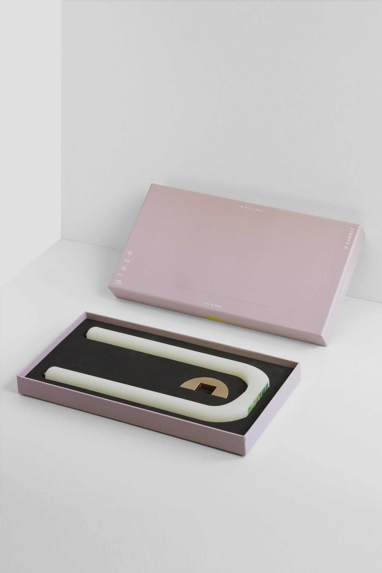 ivory u candle packaging