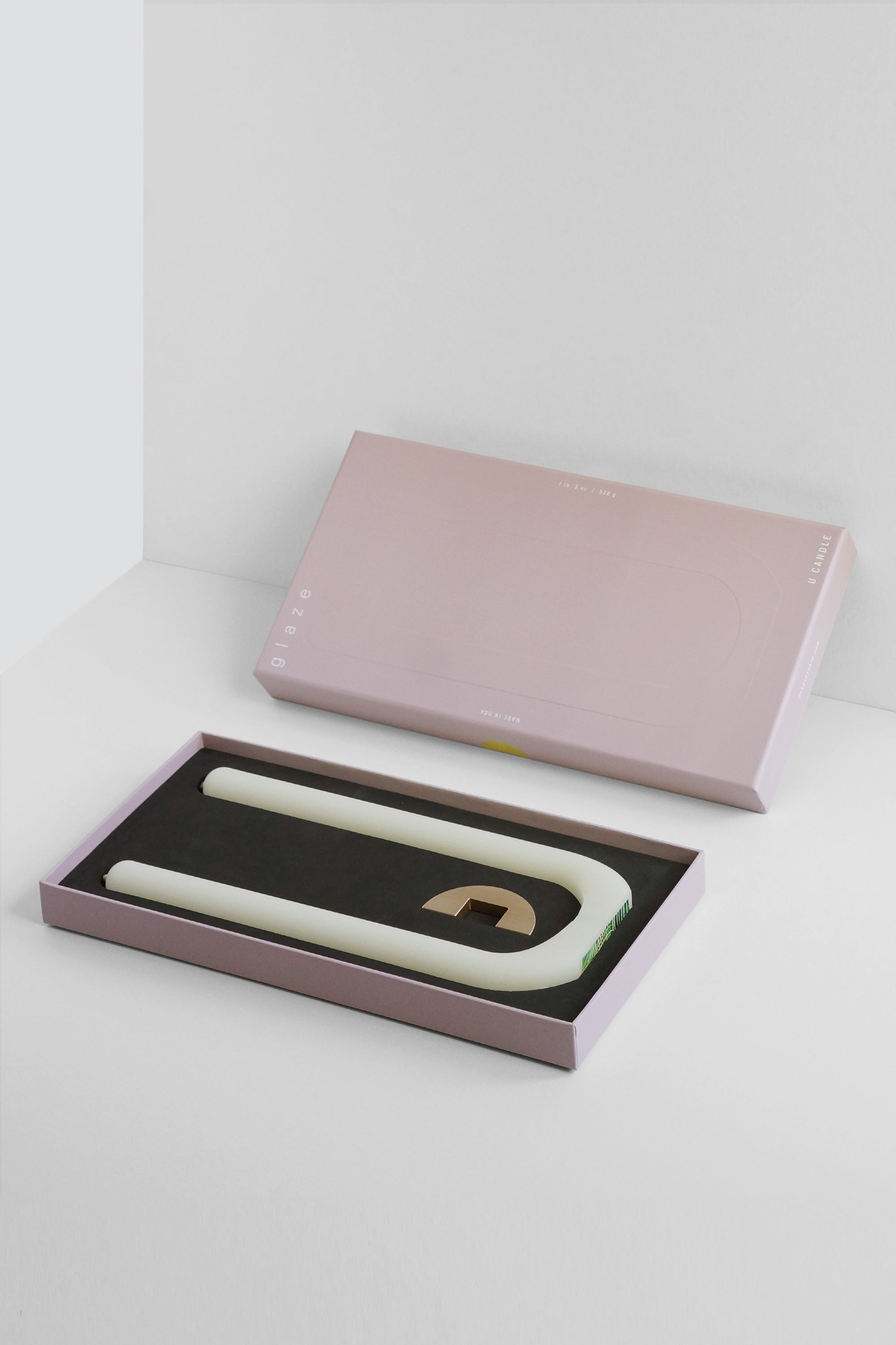 ivory u candle packaging